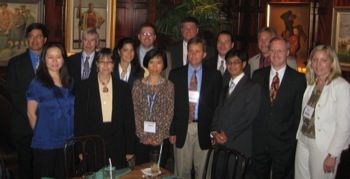 Front Row: Kae M. Bullock (GlaxoSmithKline), Cornelia J. Forster (Novartis), Shaei Y. Huang (Merck), David W. Hoard (Eli Lilly and Company), Nelo R. Rivera (Merck), Keith A. Eagen (Schering-Plough) and Molly E. Hoke, (2009 TAOC Chair). Back Row: Pete Delgado (Alcon Laboratories), Michael J. Palmer (Pfizer UK), Maria Angelica Linton (Pfizer), Thomas A. Chappie (Pfizer), William D. Miller (Eli Lilly and Company), Jeffrey C. Kern (Wyeth) and Daniel M. Green (Wyeth). Missing from photo: Charles P. Vandenbossche (Sepracor), Chris Welch, 2010 Chair (Merck) and Judy Cohen, 2011 Chair (Cordis).